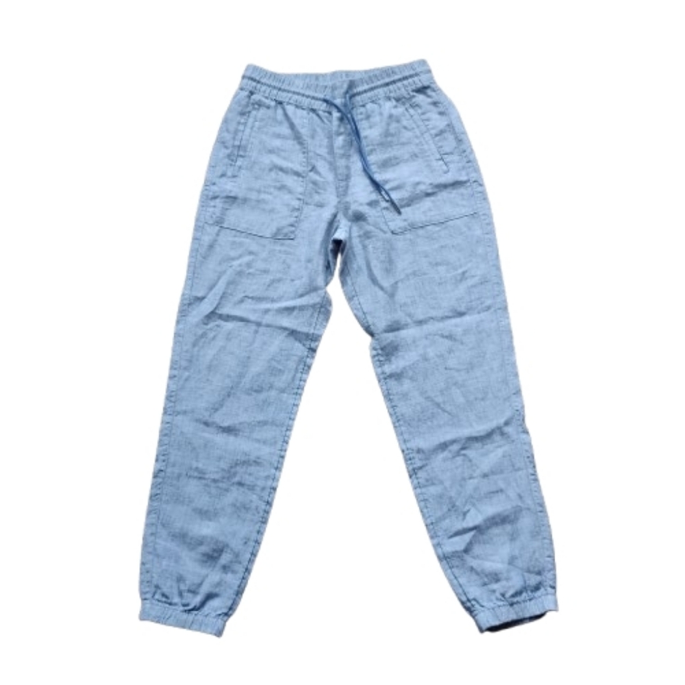 New Condition Athleta Retreat 100% Linen Joggers Size 4 Light Blue